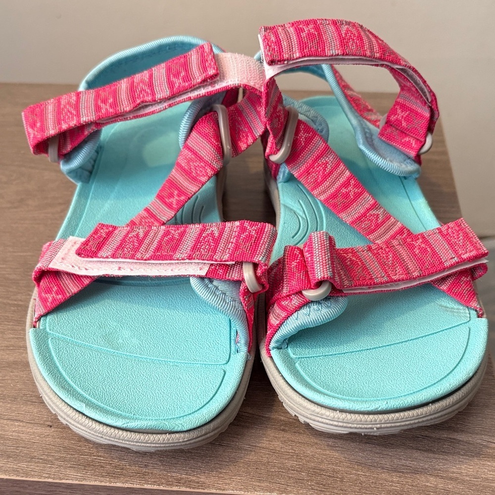 Mini Melissa Kids Sandals in Pink and Light Blue